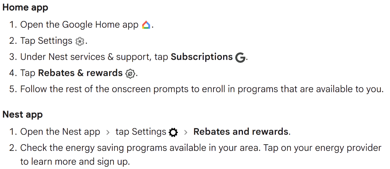 Nest Enrollment Steps