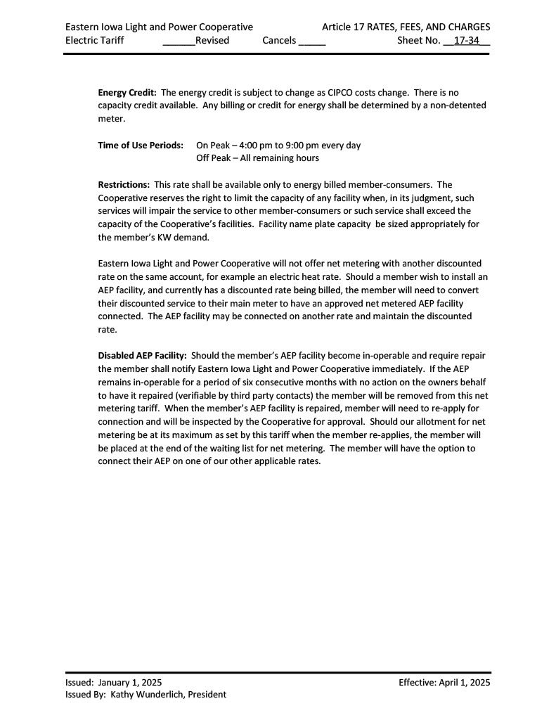 Electric Tariff_page 2