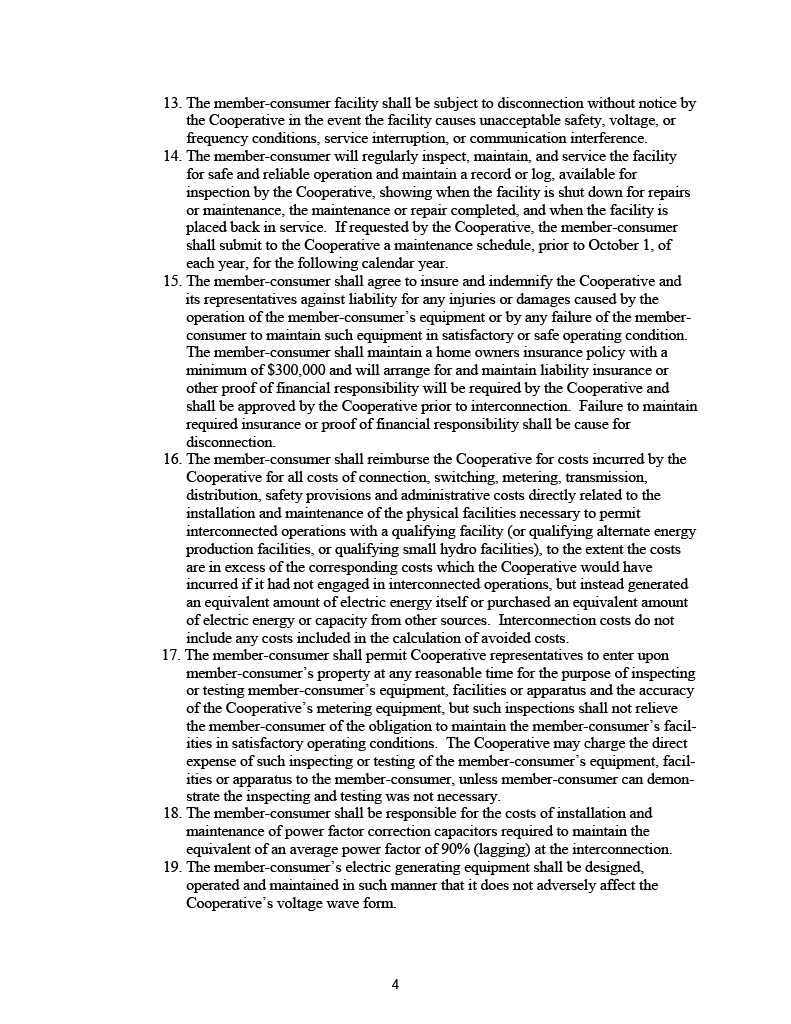 Optional Agreement For Electric Service (AEP-3)_page 4