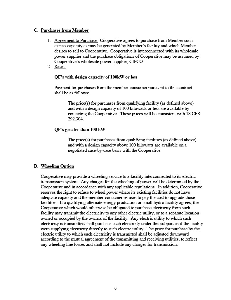 Optional Agreement For Electric Service (AEP-3)_page 6